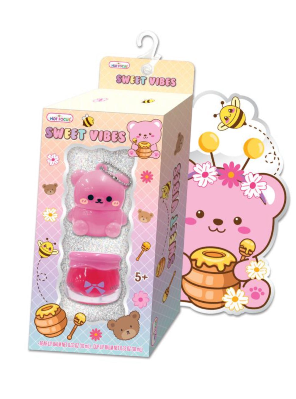 SET de Lip Balm Cute "Sweet Vibes"- edición osito con miel